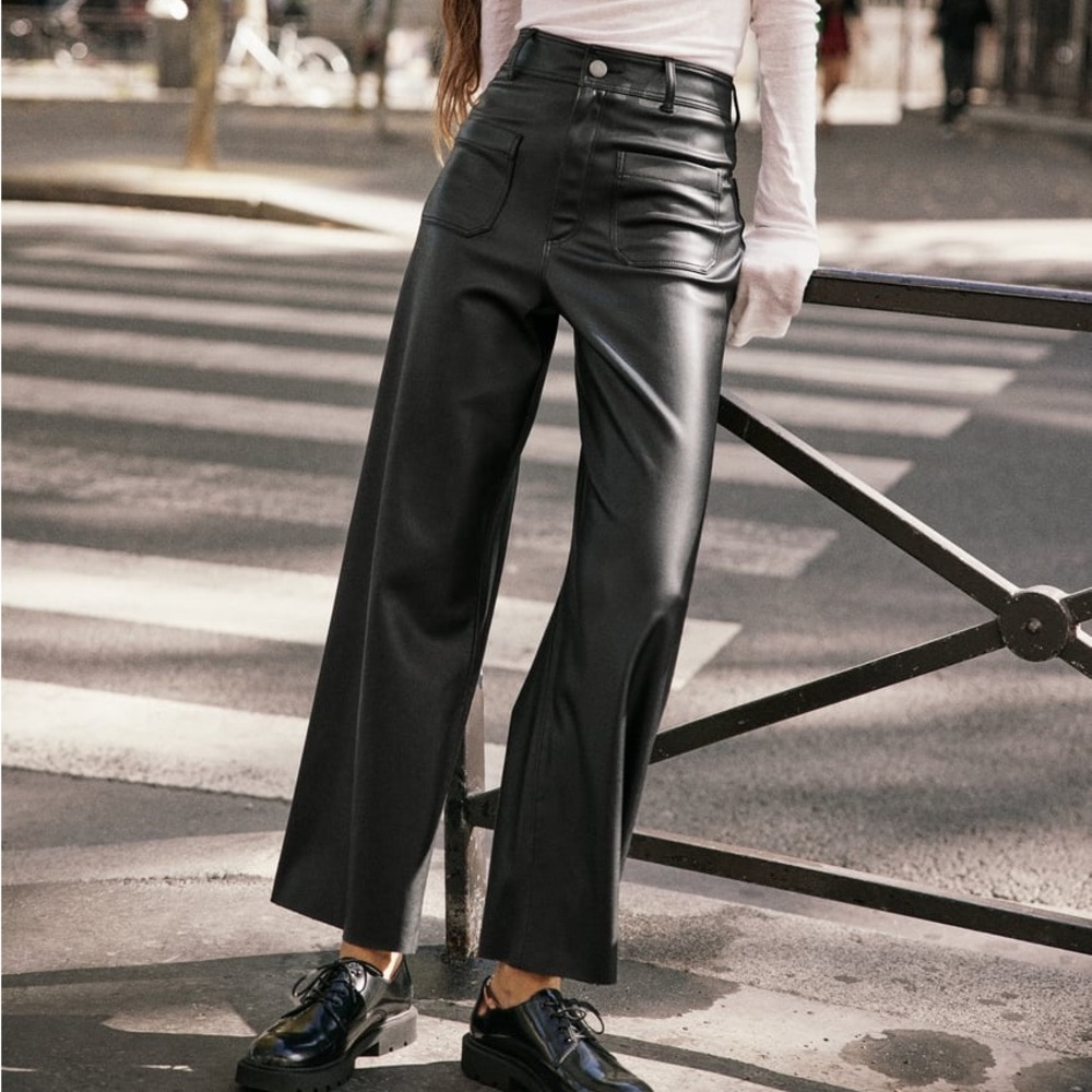 Zara Faux Leather Pants